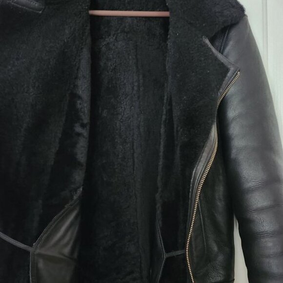 Sheepskin Leather Jacket - Picture 7 of 10